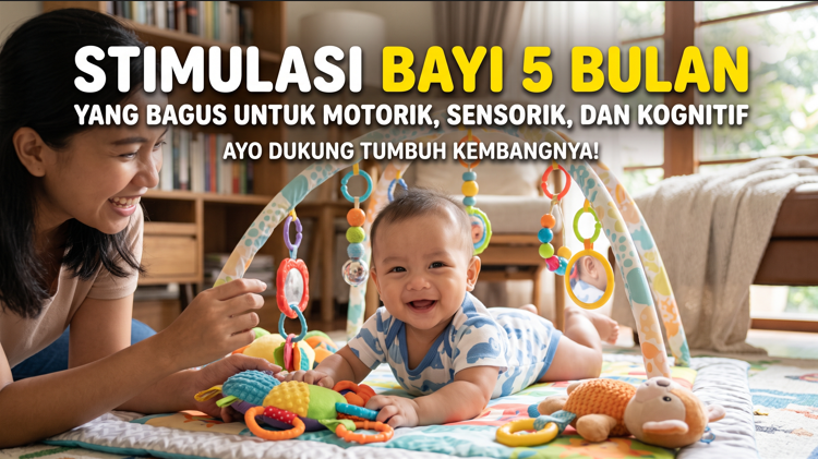 Stimulasi Bayi 5 Bulan yang Bagus untuk Motorik, Sensorik, dan Kognitif